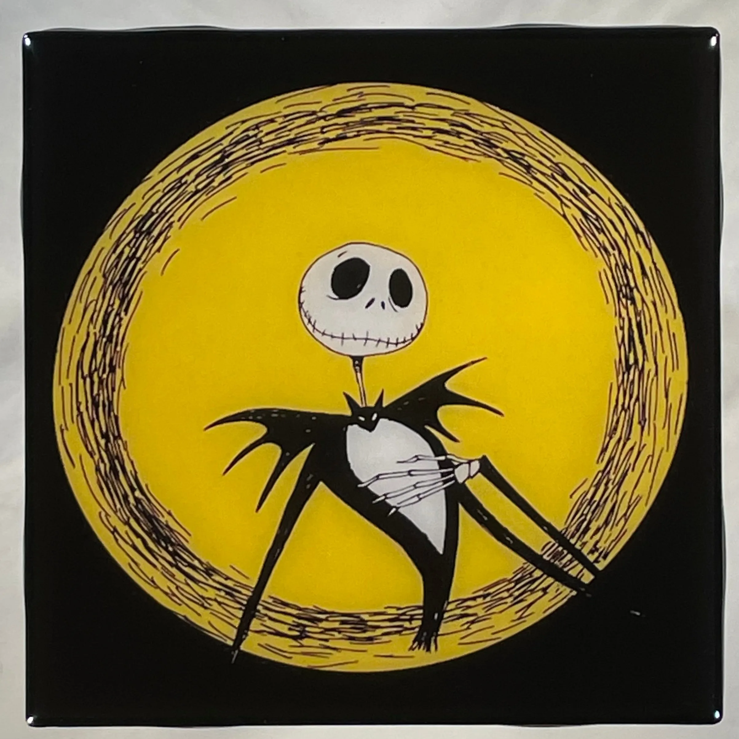 *Jack Skellington Coaster Nightmare Before Christmas Custom Ceramic Tile