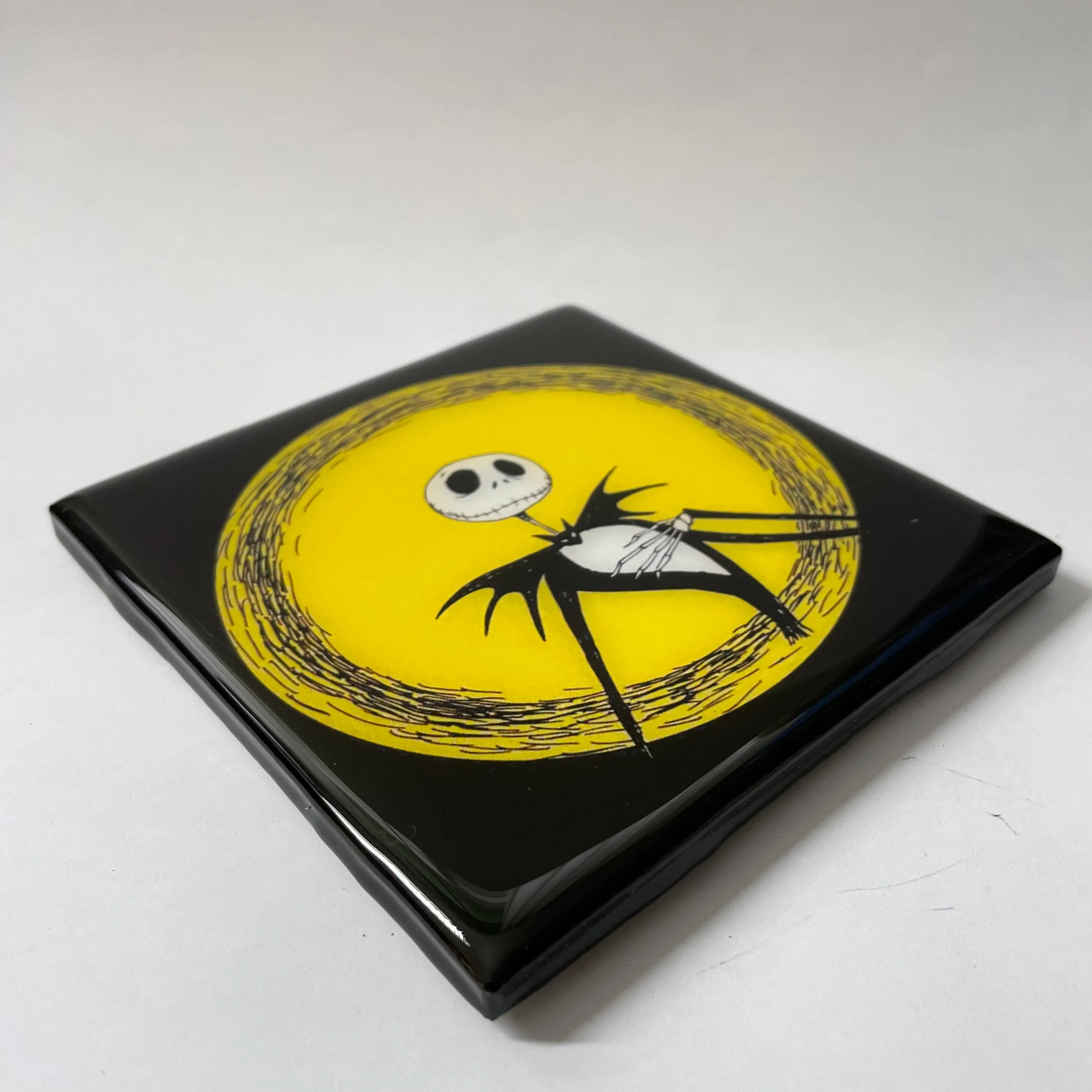 *Jack Skellington Coaster Nightmare Before Christmas Custom Ceramic Tile