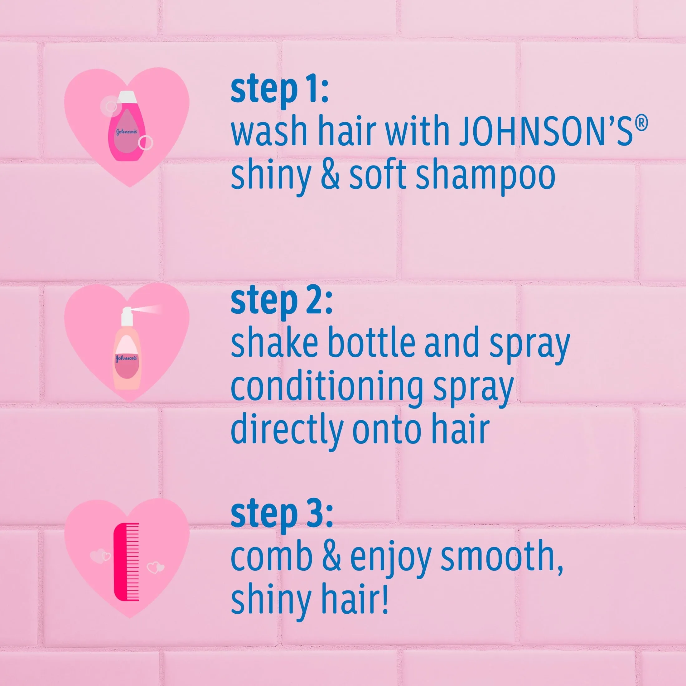 Johnson's Baby Shiny Soft TearFree Kids' Shampoo with Argan Oil Silk, 13.6 Fl Oz