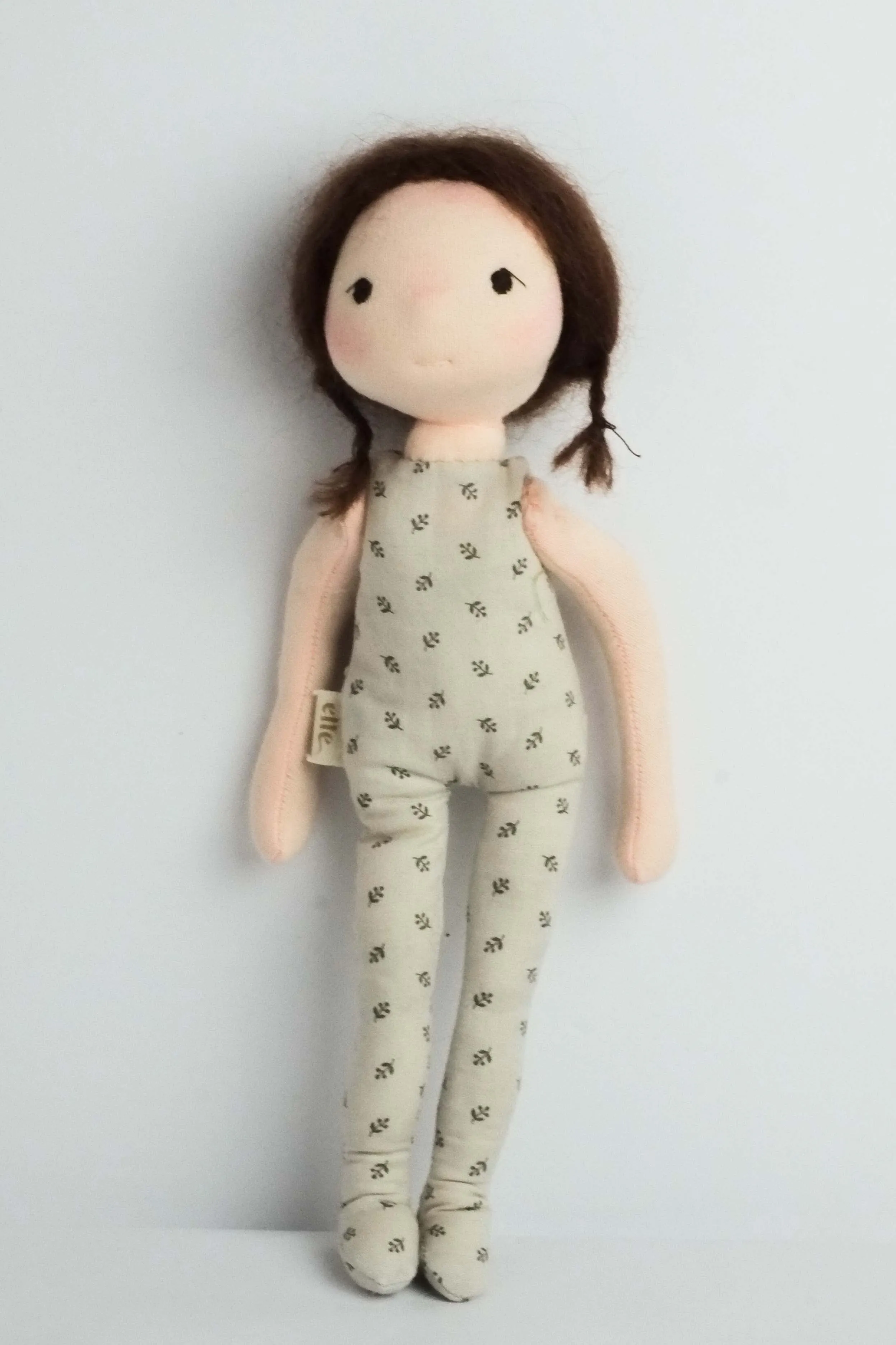 Juliette | Brunette Fair Natural Fiber Wool Doll