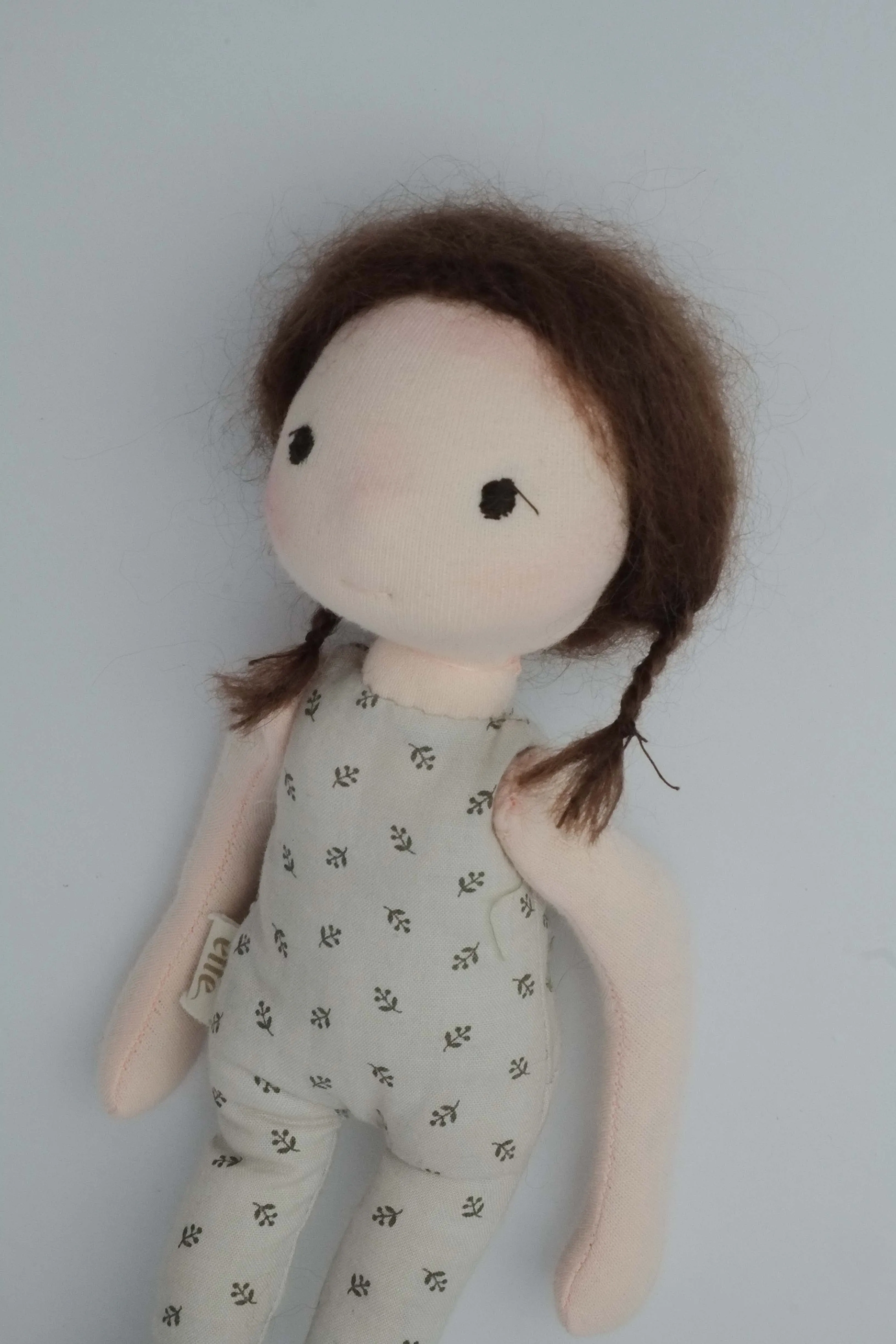 Juliette | Brunette Fair Natural Fiber Wool Doll
