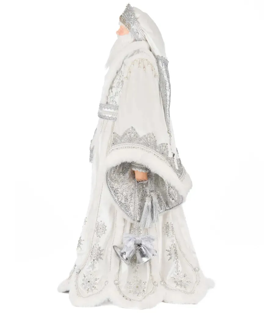 Katherine's Collection Silver Bells Santa Doll