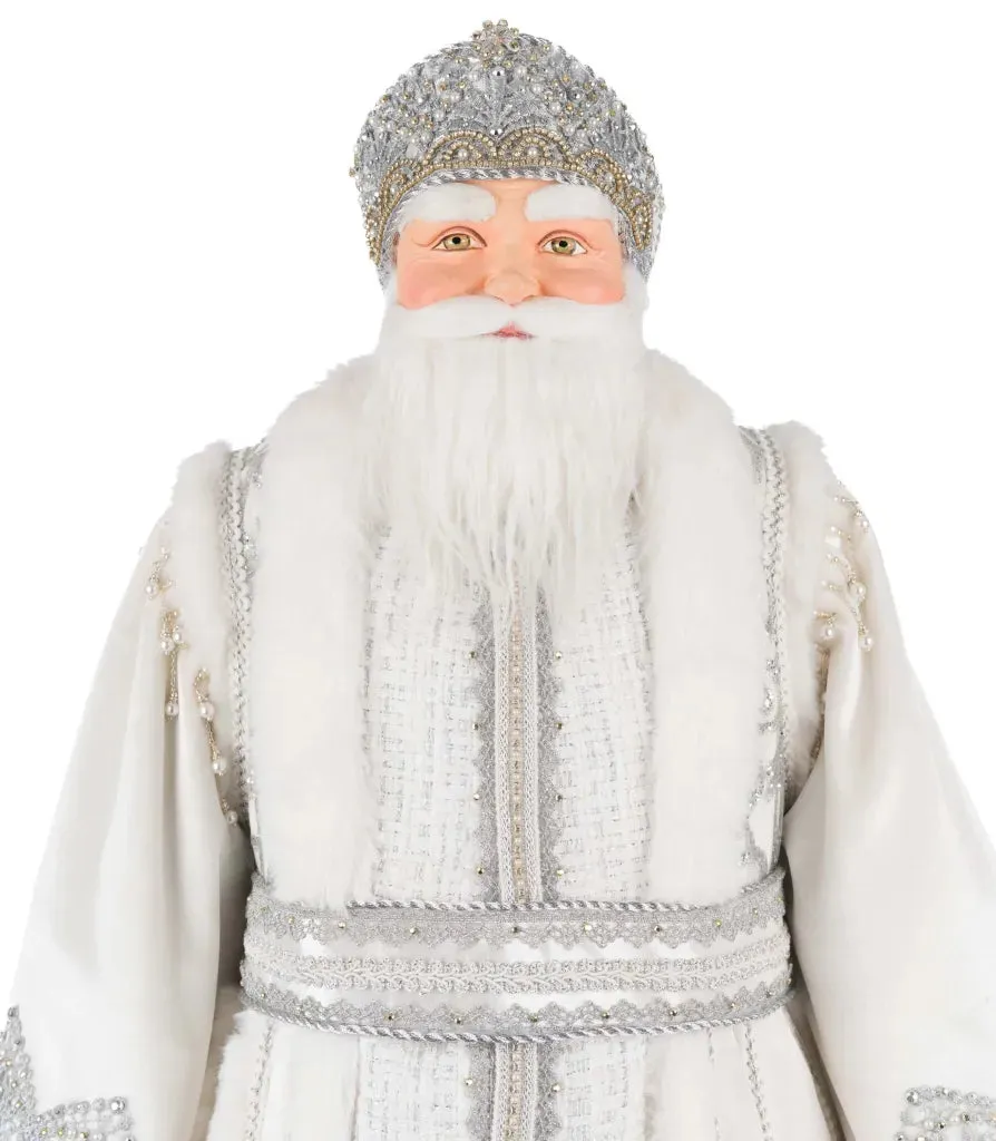 Katherine's Collection Silver Bells Santa Doll
