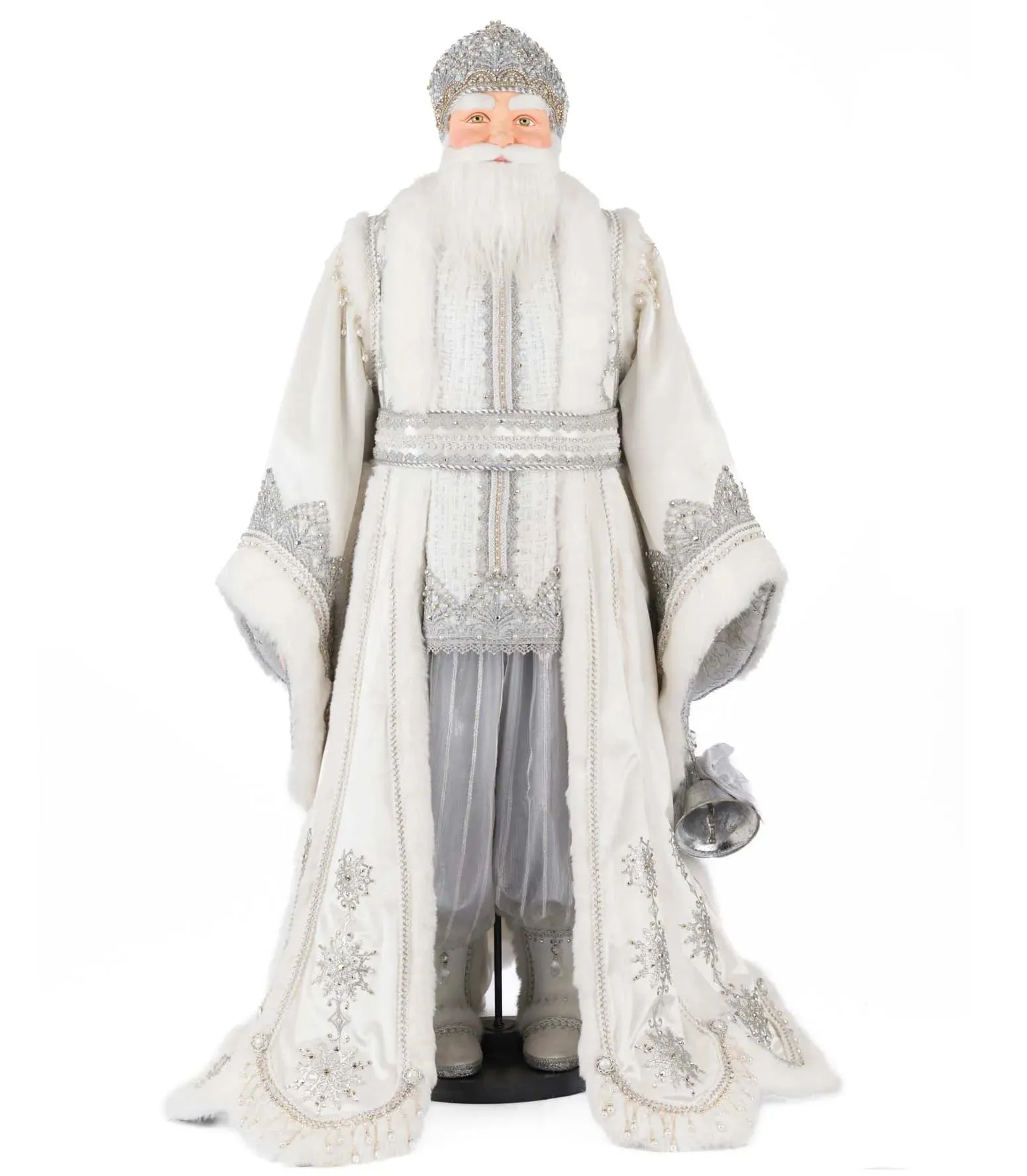 Katherine's Collection Silver Bells Santa Doll