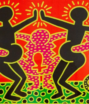 KEITH HARING "FERTILITY #4" SCREENPRINT, 1983