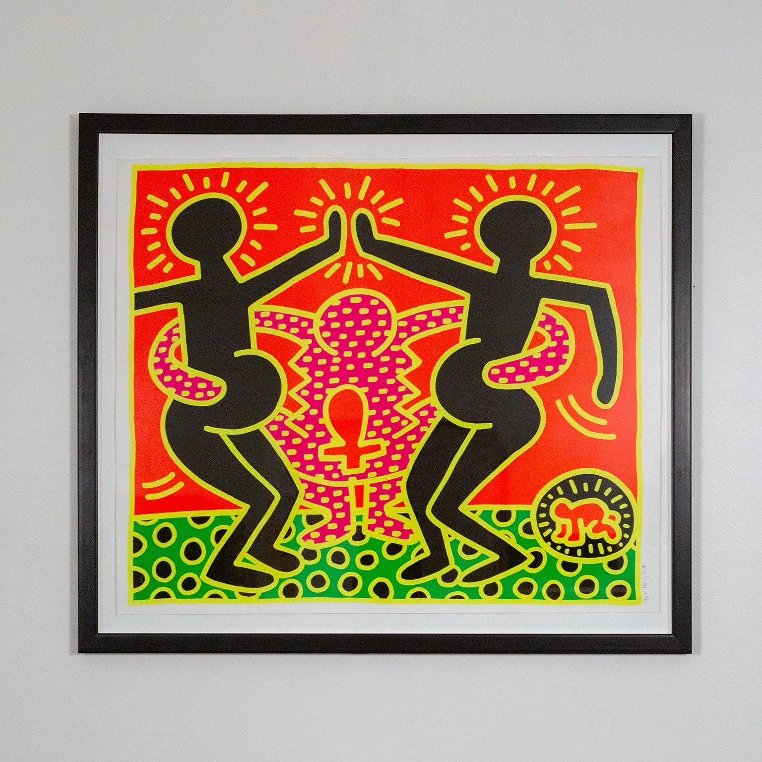 KEITH HARING "FERTILITY #4" SCREENPRINT, 1983