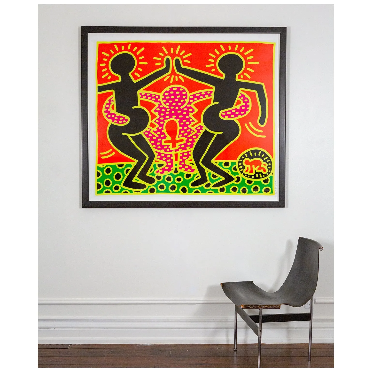 KEITH HARING "FERTILITY #4" SCREENPRINT, 1983
