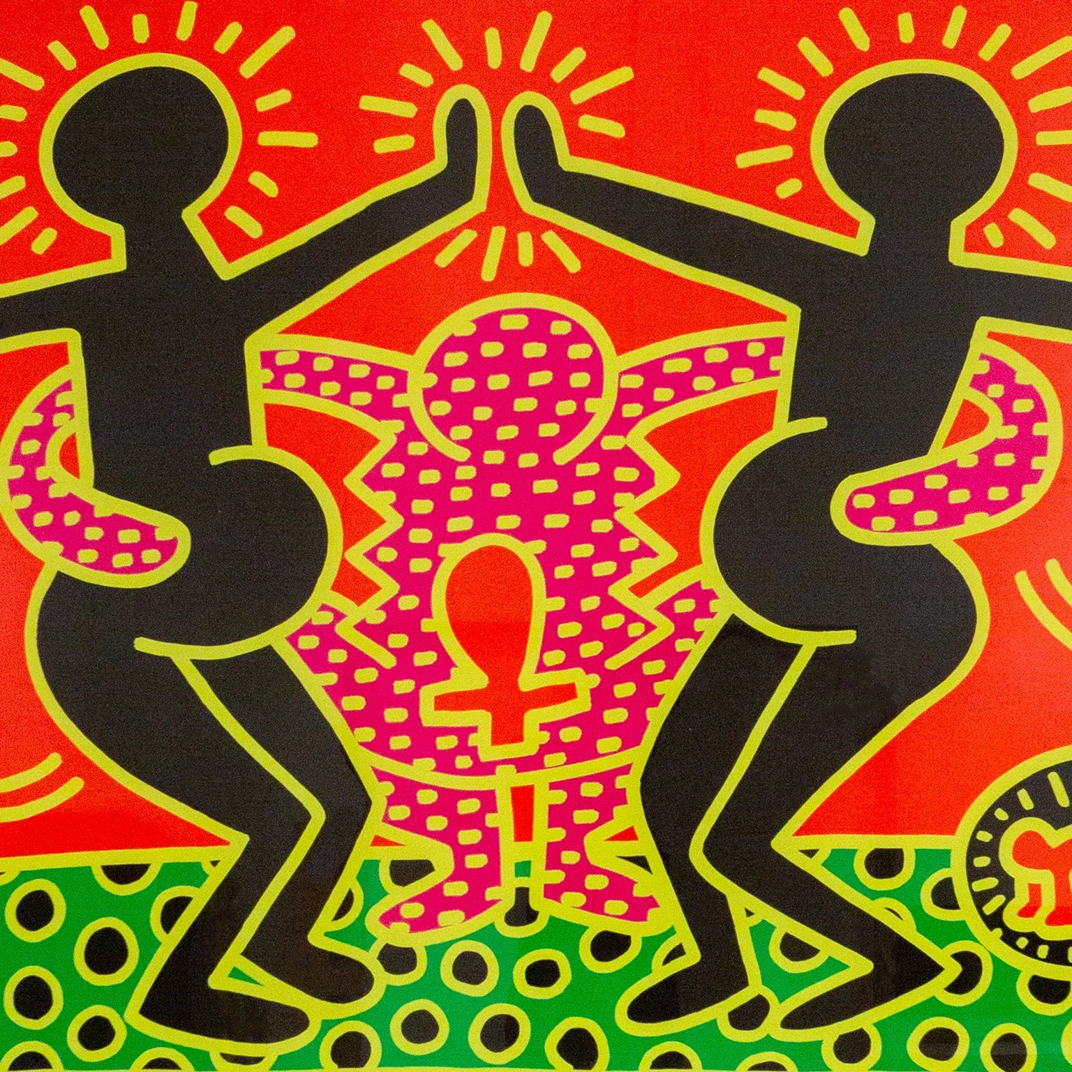 KEITH HARING "FERTILITY #4" SCREENPRINT, 1983