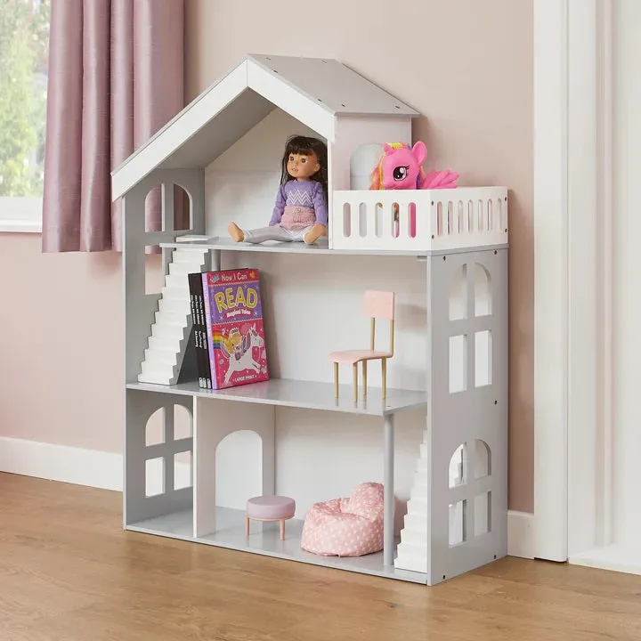 Kids Grey and White Dolls House