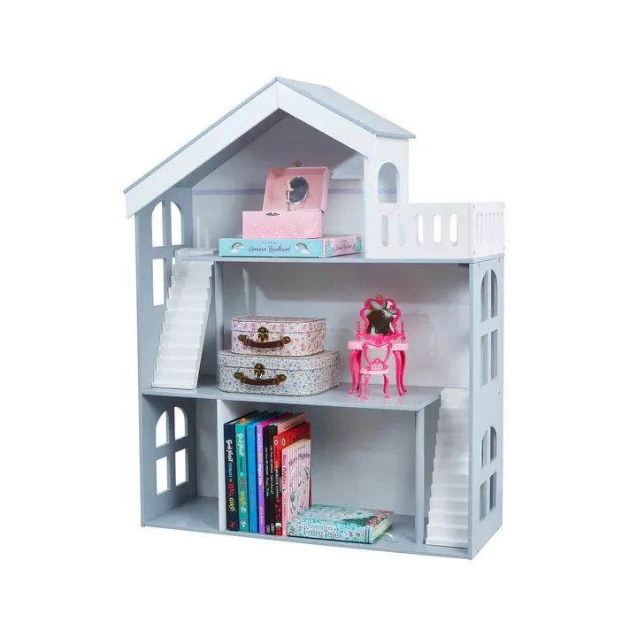 Kids Grey and White Dolls House