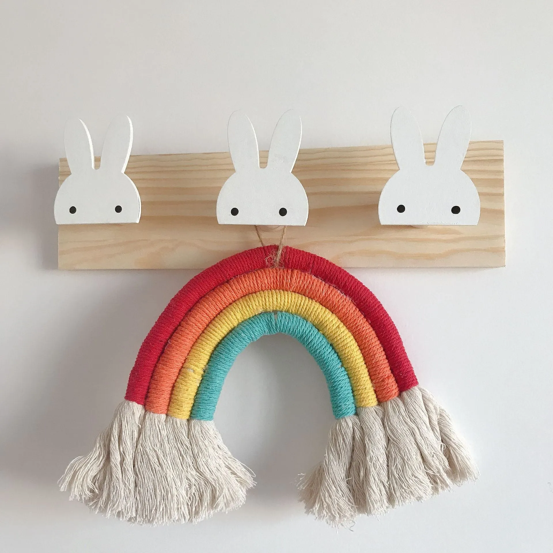 Kids Room Decorative Cartoon Wooden Hooks