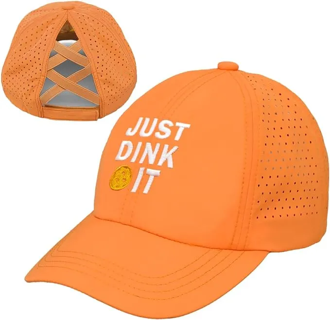 Laser Cut Criss Cross Ponytail Hat by Funky Junque