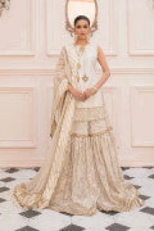 LF-PCN-105-A-White | MariaB M.Luxe Fabrics | Unstitched Embroidered Fabric