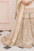 LF-PCN-105-A-White | MariaB M.Luxe Fabrics | Unstitched Embroidered Fabric