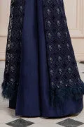 LF-PN-108-A-Blue | MariaB M.Luxe Fabrics | Unstitched Embroidered Fabric