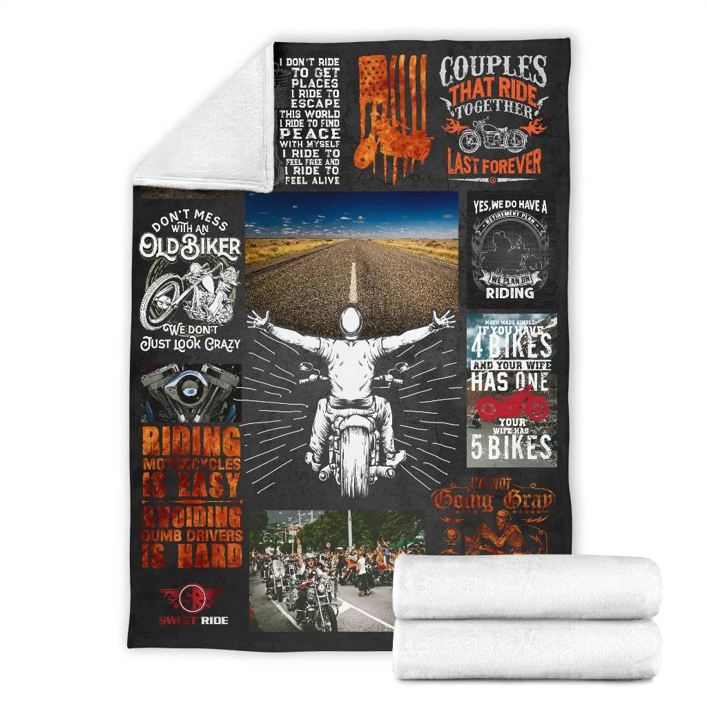 Life of a Biker - Ultra-Soft Micro Fleece Fabric