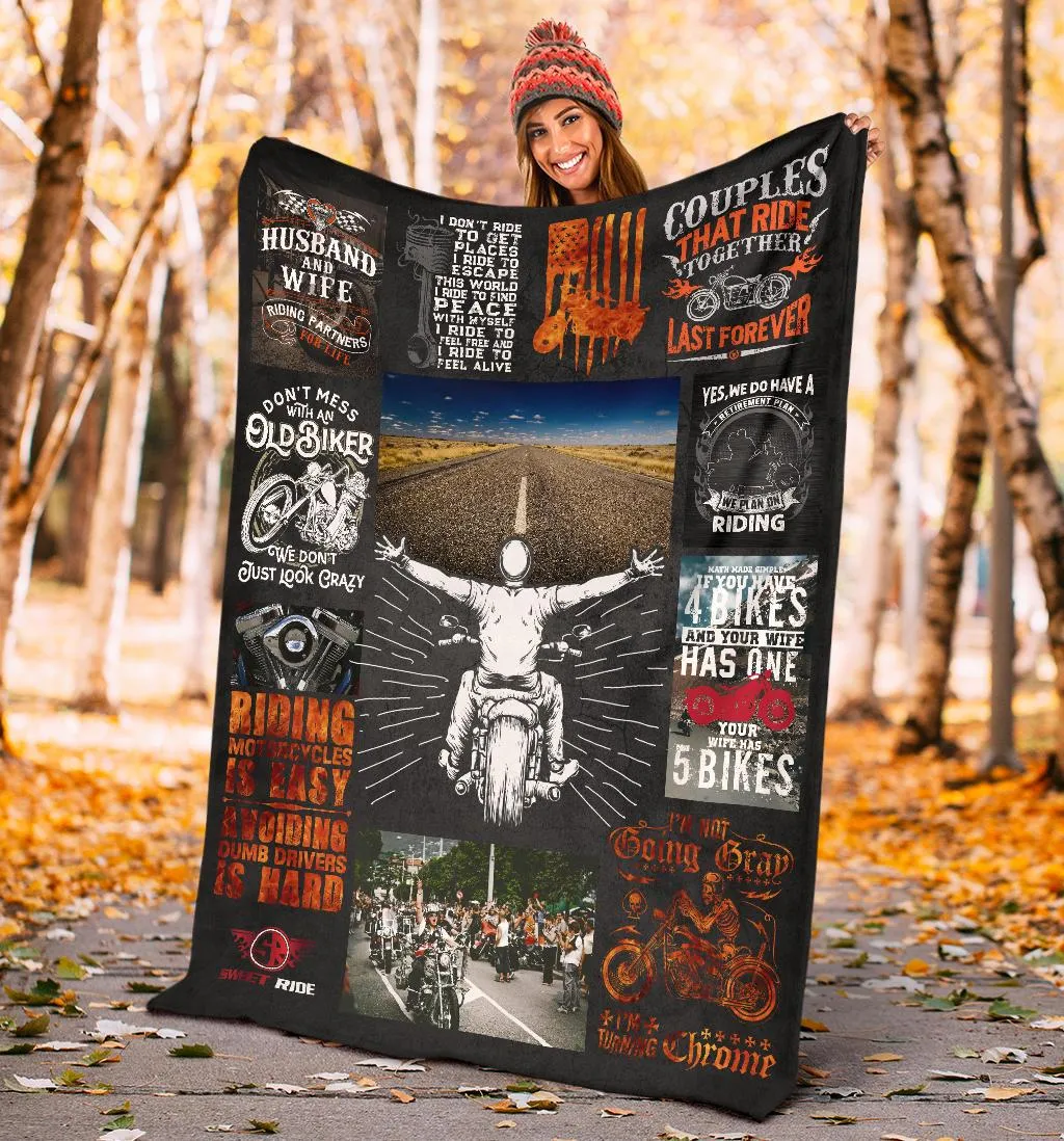 Life of a Biker - Ultra-Soft Micro Fleece Fabric