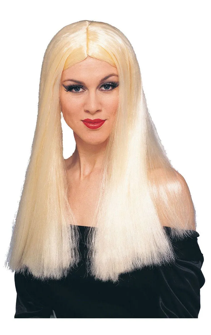 Long Blonde Witchy Wig