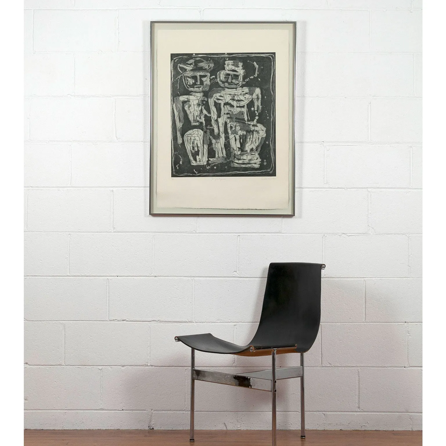 LOUISE NEVELSON "JUNGLE FIGURES" ETCHING, 1953-1955