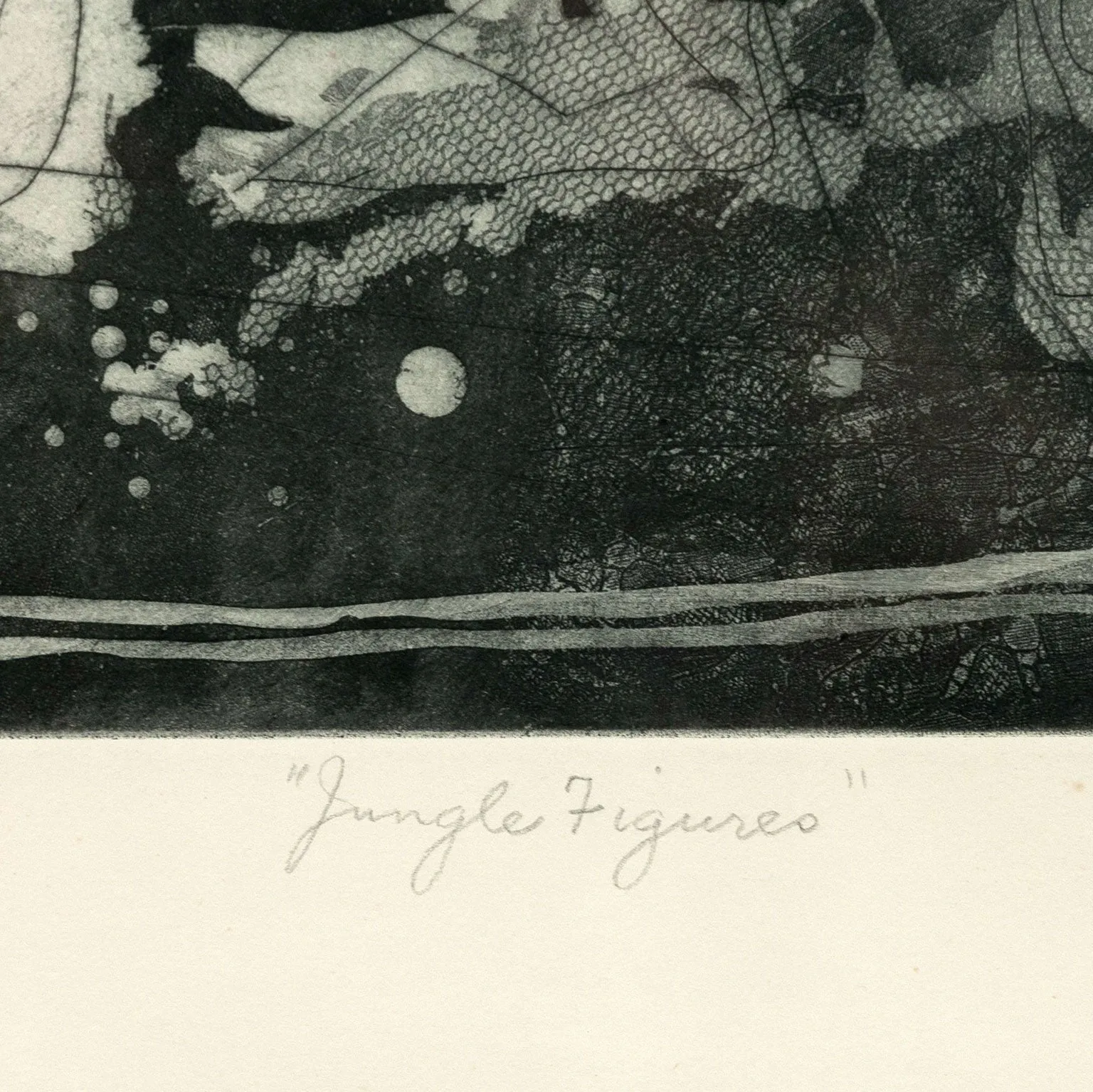 LOUISE NEVELSON "JUNGLE FIGURES" ETCHING, 1953-1955