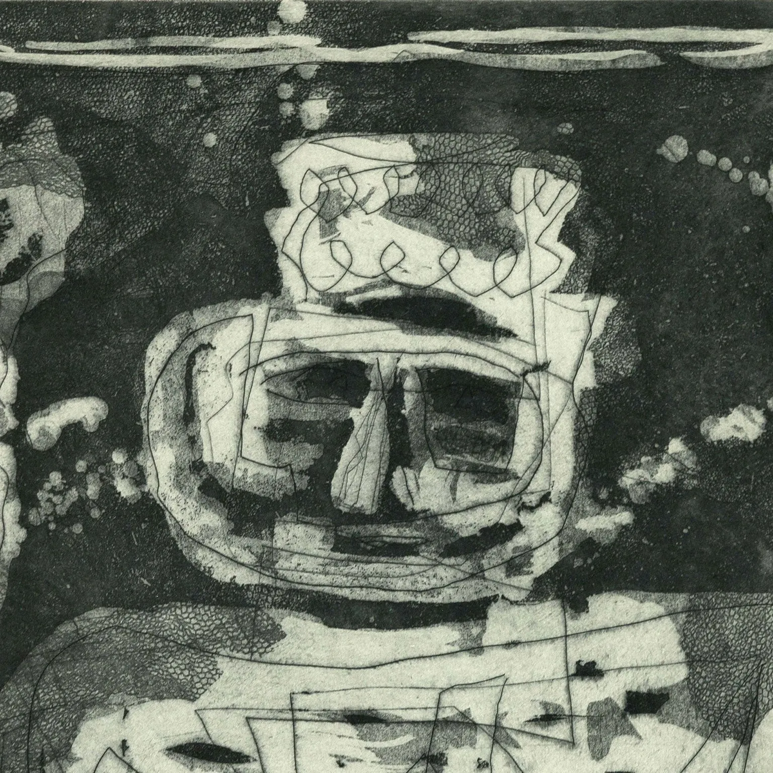 LOUISE NEVELSON "JUNGLE FIGURES" ETCHING, 1953-1955