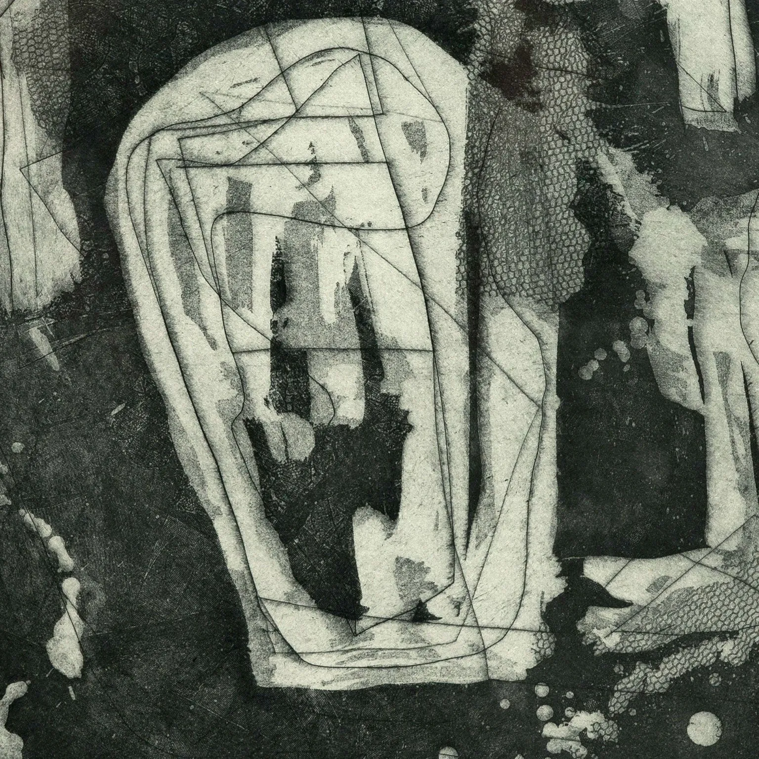 LOUISE NEVELSON "JUNGLE FIGURES" ETCHING, 1953-1955