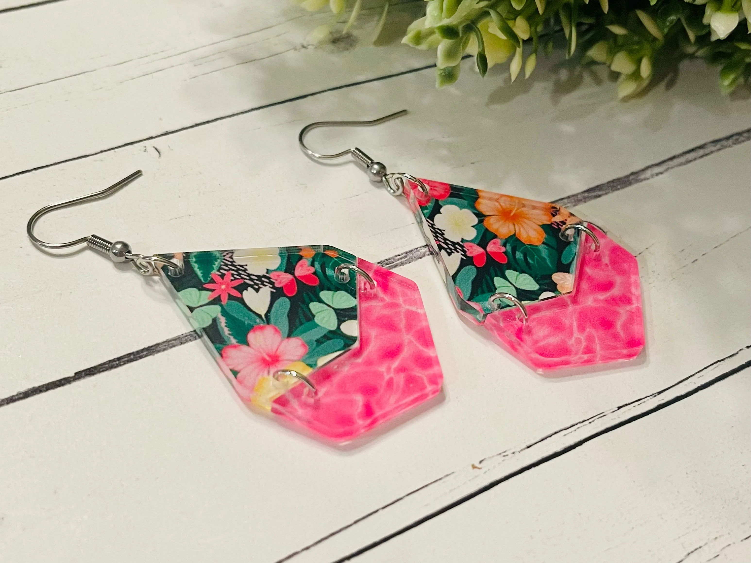 Luau Acrylic Dangles