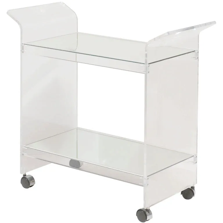 Lucite Bar Cart
