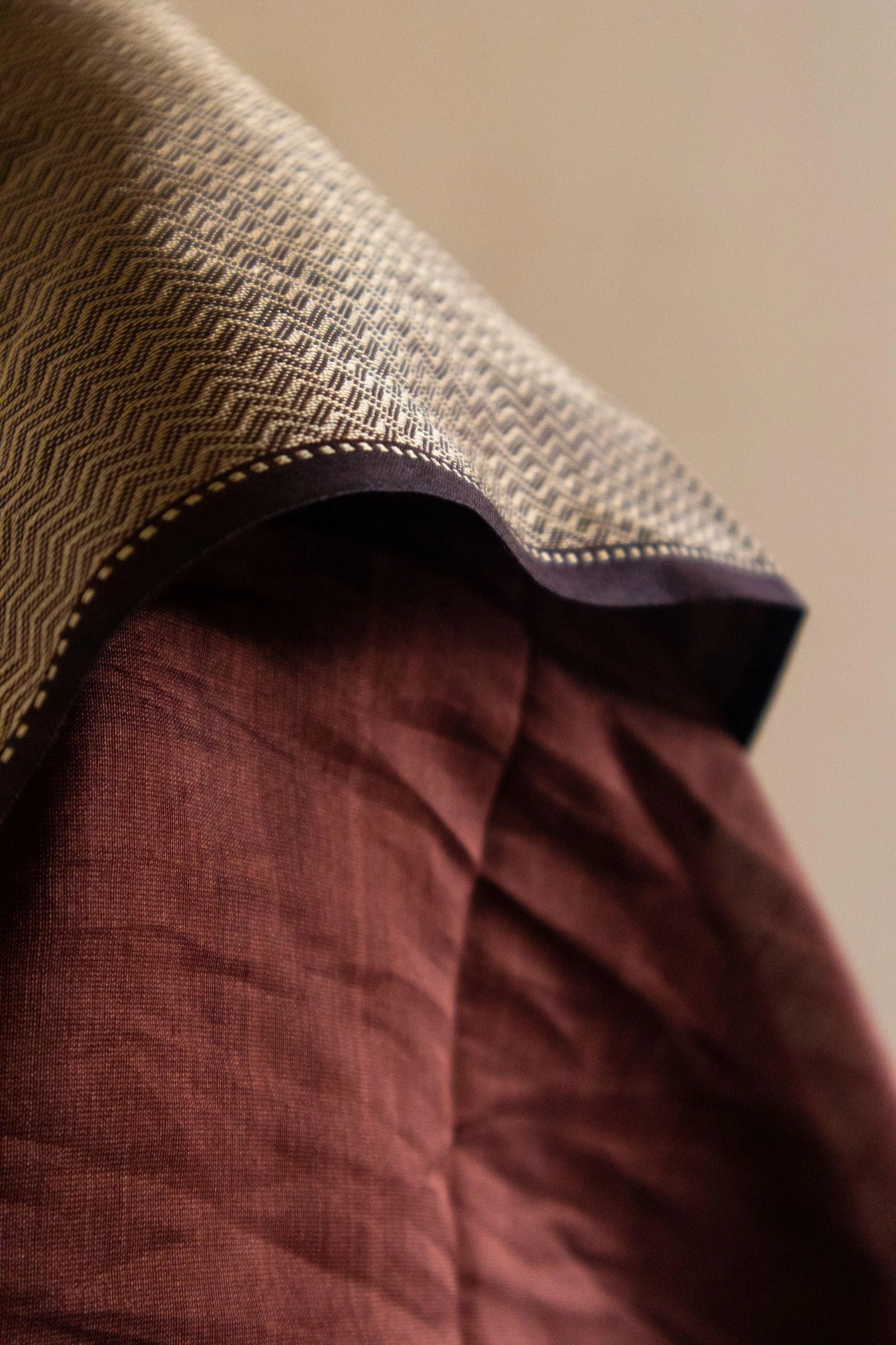 Maheswari Handloom saree - Seher - brown zari