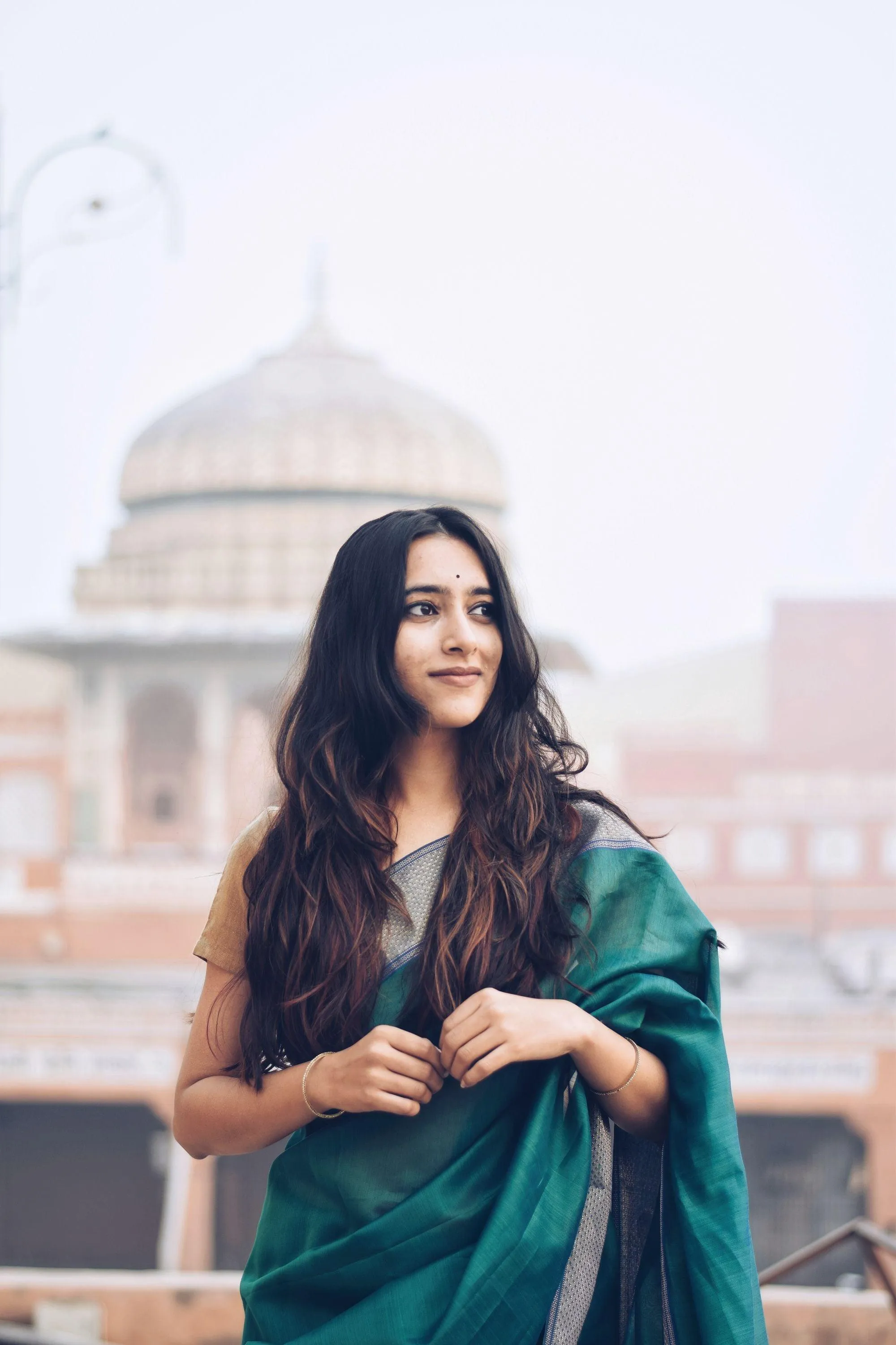 Maheswari Handloom saree - Seher - Green zari