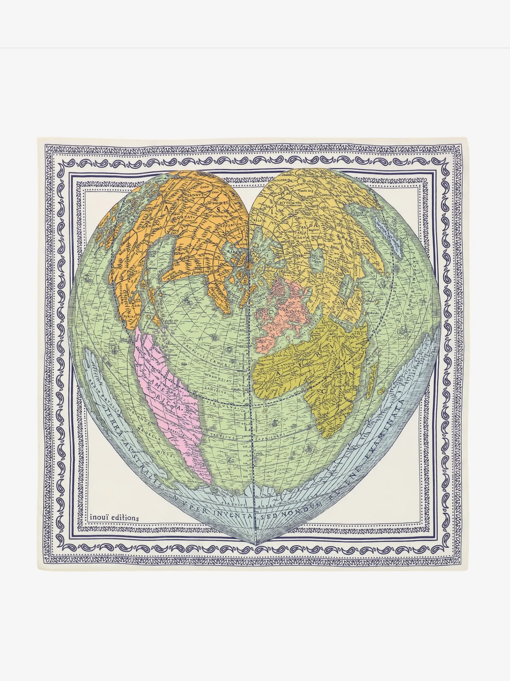 Mappemonde Square Scarf