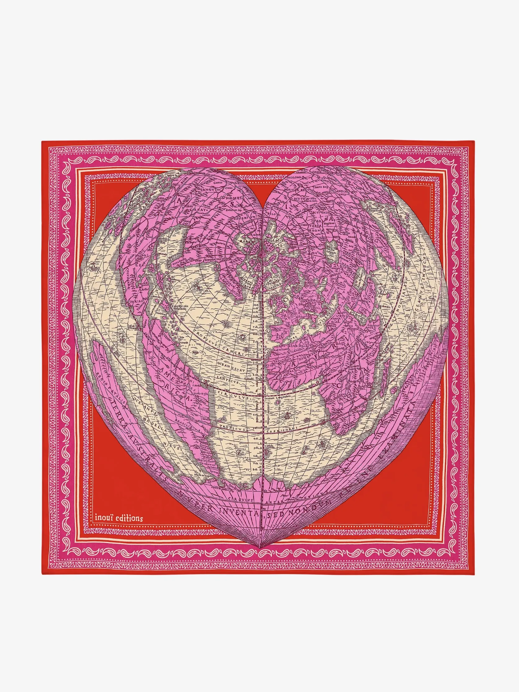 Mappemonde Square Scarf