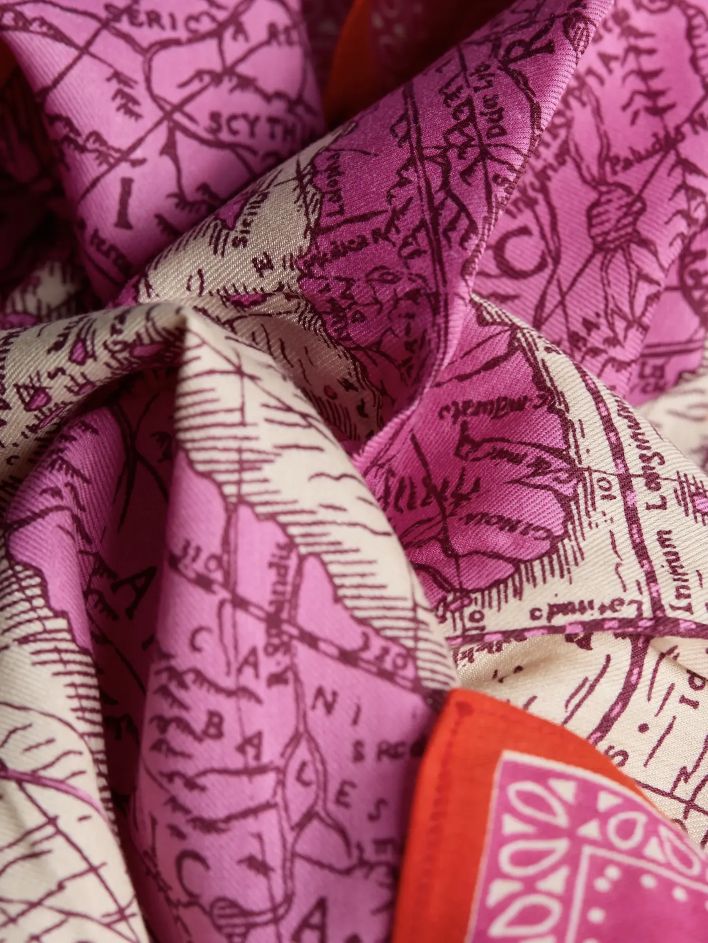 Mappemonde Square Scarf