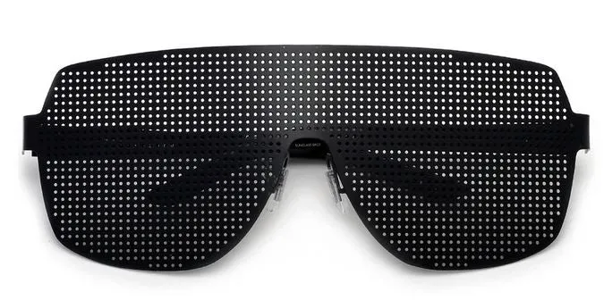 Metal Mesh Sunglasses - Black