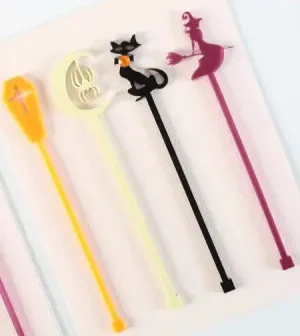 Mid Century Modern Halloween Swizzle Stix