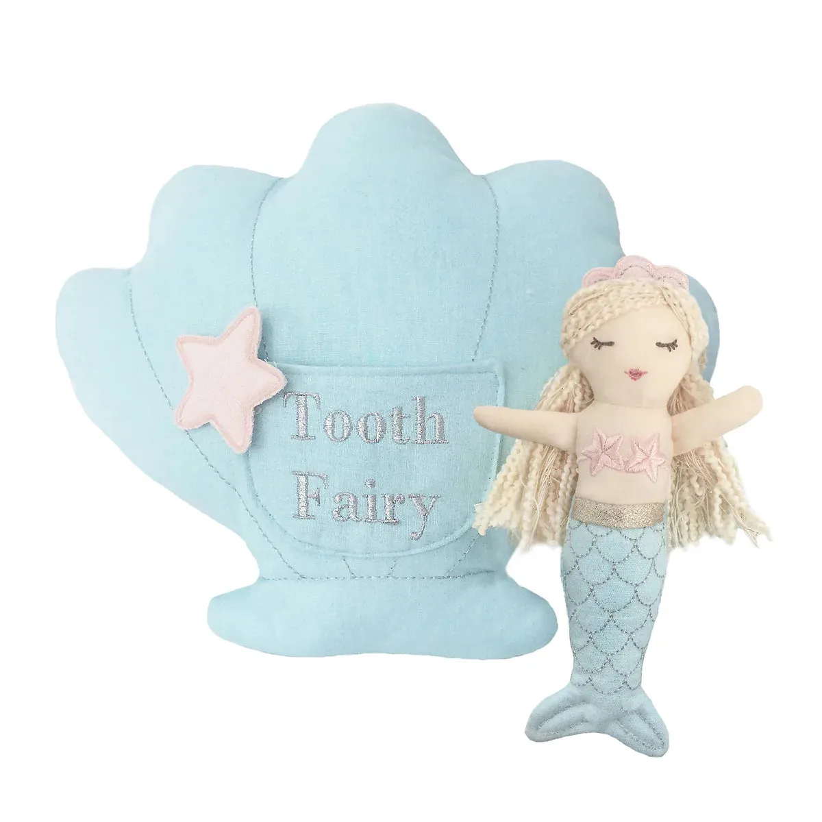 Mimi Mermaid Tooth Fairy Pillow and Doll Set