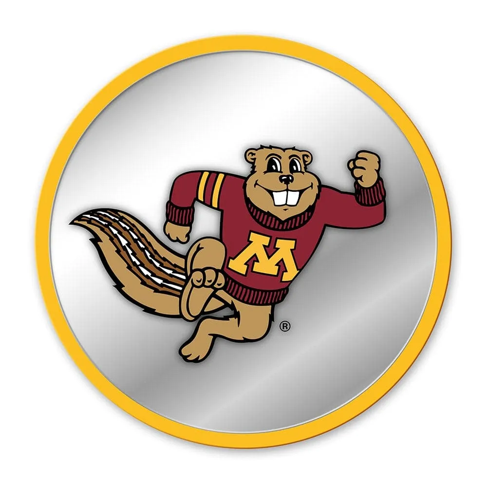 Minnesota Golden Gophers: Mascot - Modern Disc Mirrored Wall Sign