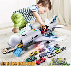 Music Story Simulation Track Inertia Children's Toy Aircraft Large Size Passenger Plane Kids Airliner Toy