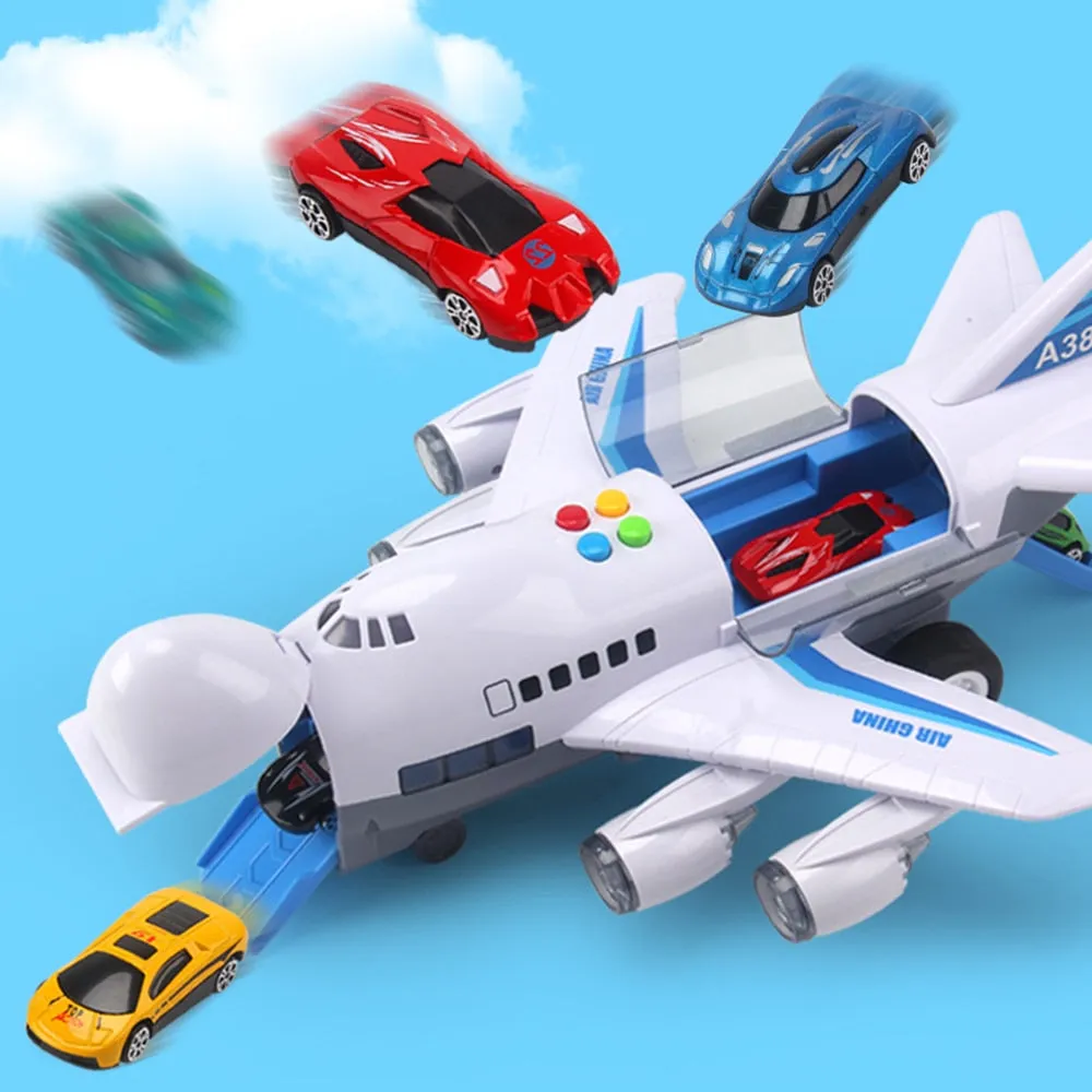Music Story Simulation Track Inertia Children's Toy Aircraft Large Size Passenger Plane Kids Airliner Toy