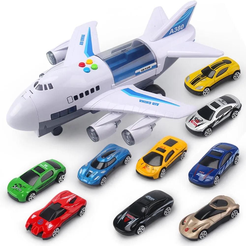 Music Story Simulation Track Inertia Children's Toy Aircraft Large Size Passenger Plane Kids Airliner Toy