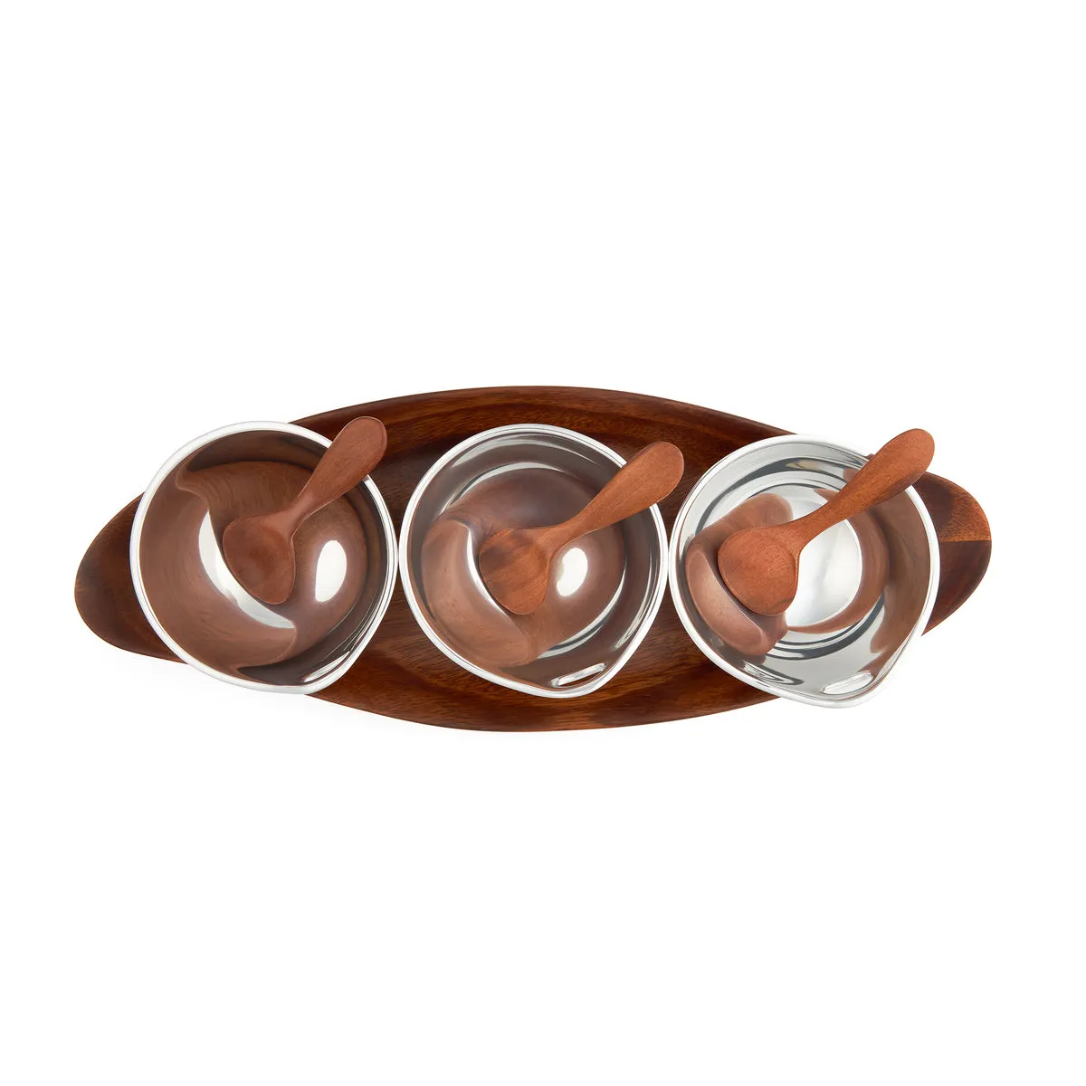 Nambe’ Portables Triple Condiment Server