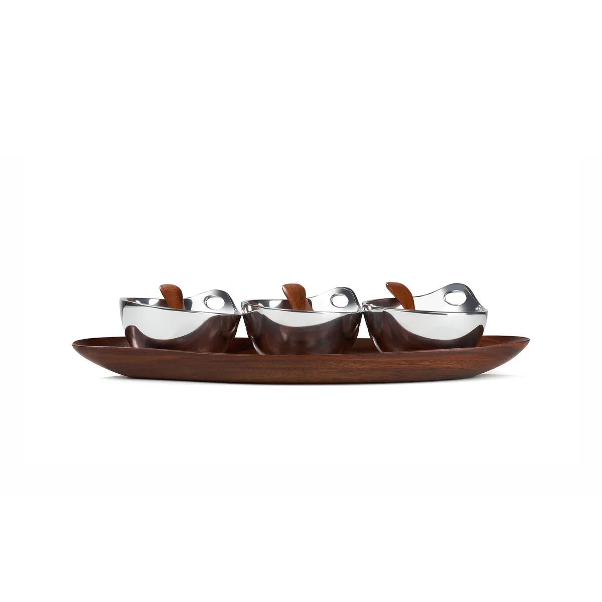 Nambe’ Portables Triple Condiment Server