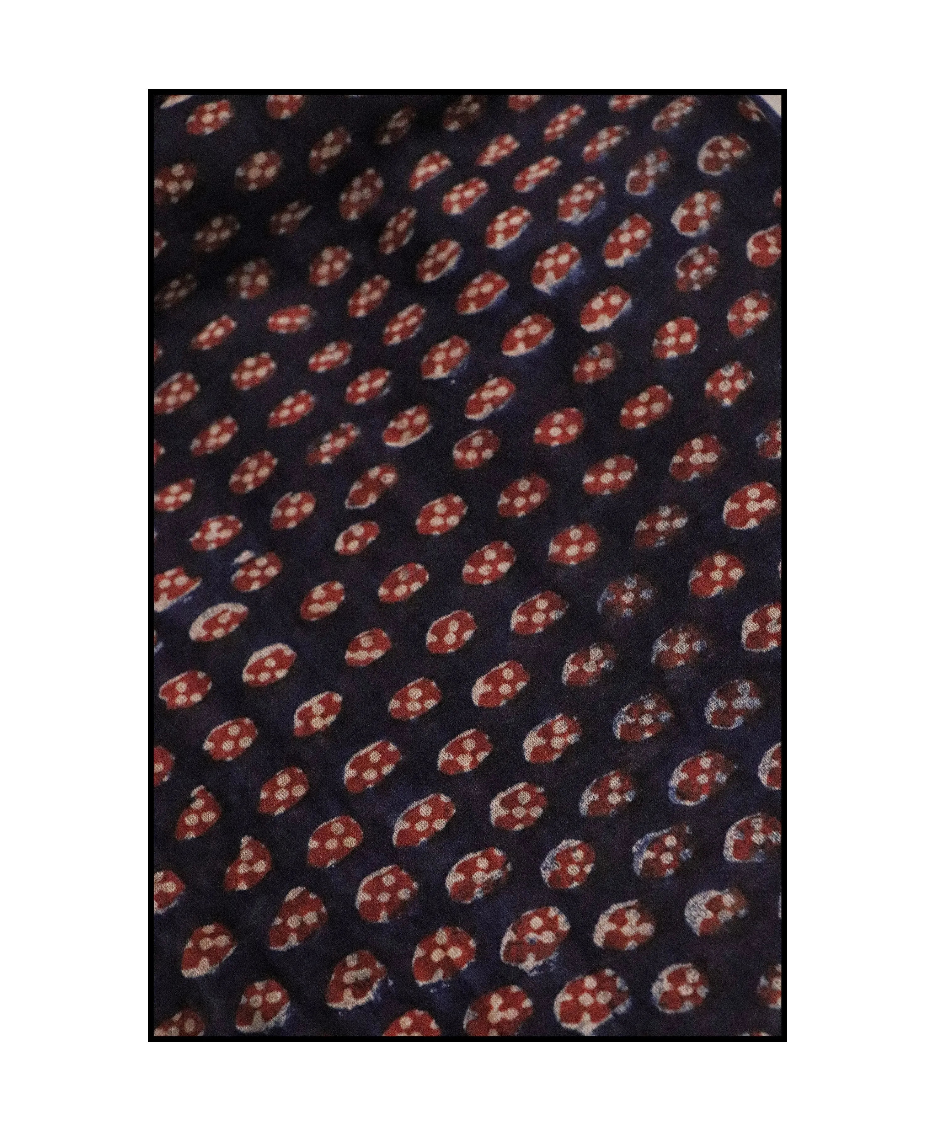 Natural dyed Dabu sarees - Malhar - Pharad Makkhi
