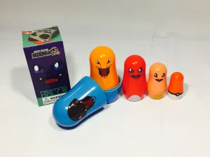 New Arcade Nerd Block Exclusive Pokémon Pokemon Nesting Dolls Evolving Charmander Released 2015