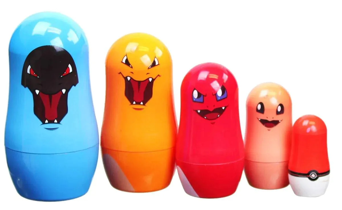 New Arcade Nerd Block Exclusive Pokémon Pokemon Nesting Dolls Evolving Charmander Released 2015