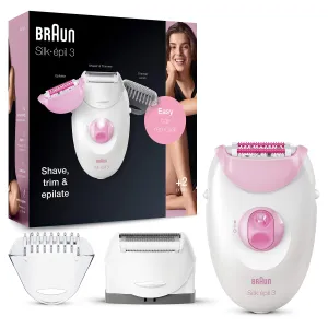 New Braun 5320 Silk-Epil 3 Leg and Body Epilator and Shaver - White