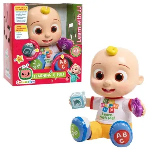 New in box! CoComelon Interactive Learning JJ Doll with Lights, Sounds, and Music to Encourage Letter, Number, and Color Recognition, CoComelon Learning JJ Doll Retails $40 