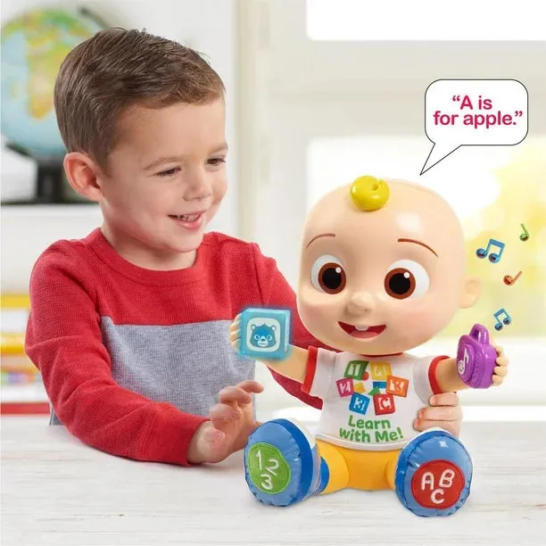 New in box! CoComelon Interactive Learning JJ Doll with Lights, Sounds, and Music to Encourage Letter, Number, and Color Recognition, CoComelon Learning JJ Doll Retails $40 