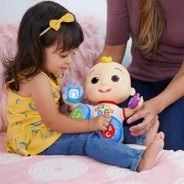 New in box! CoComelon Interactive Learning JJ Doll with Lights, Sounds, and Music to Encourage Letter, Number, and Color Recognition, CoComelon Learning JJ Doll Retails $40 