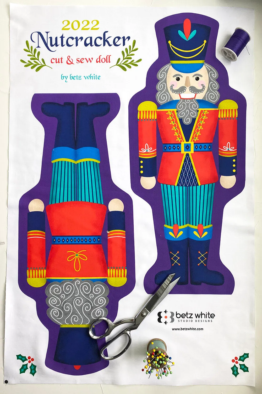 Nutcracker Doll: Cut & Sew Panel